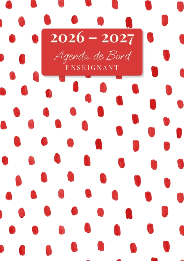 Agenda de Bord Enseignant — Touches de couleur