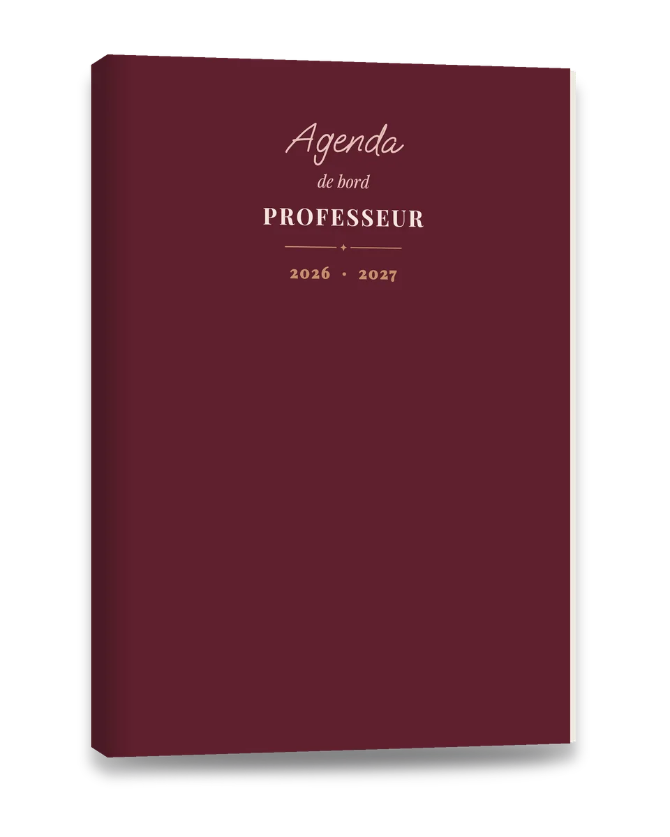 Agenda de Bord Professeur 2026-2027 — Édition Bordeaux